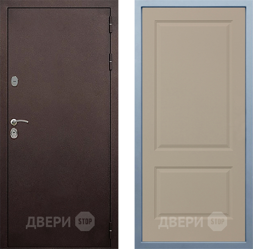 Входная металлическая Дверь Дива МД-40 Медь Д-7 Шампань в Щёлково