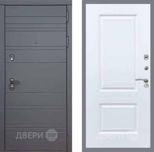 Входная металлическая Дверь Рекс (REX) 14 силк титан Смальта Силк Сноу в Щёлково