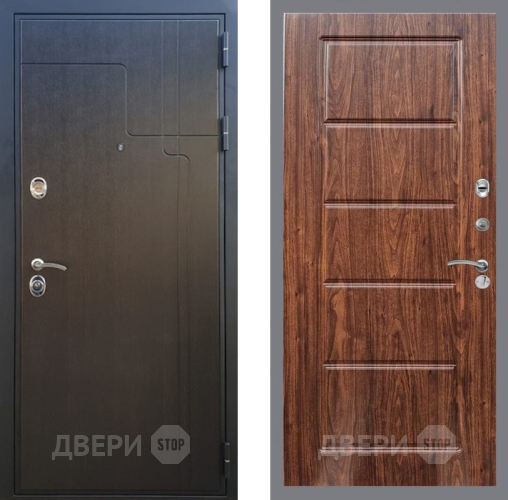 Входная металлическая Дверь Рекс (REX) Премиум-246 FL-39 орех тисненый в Щёлково